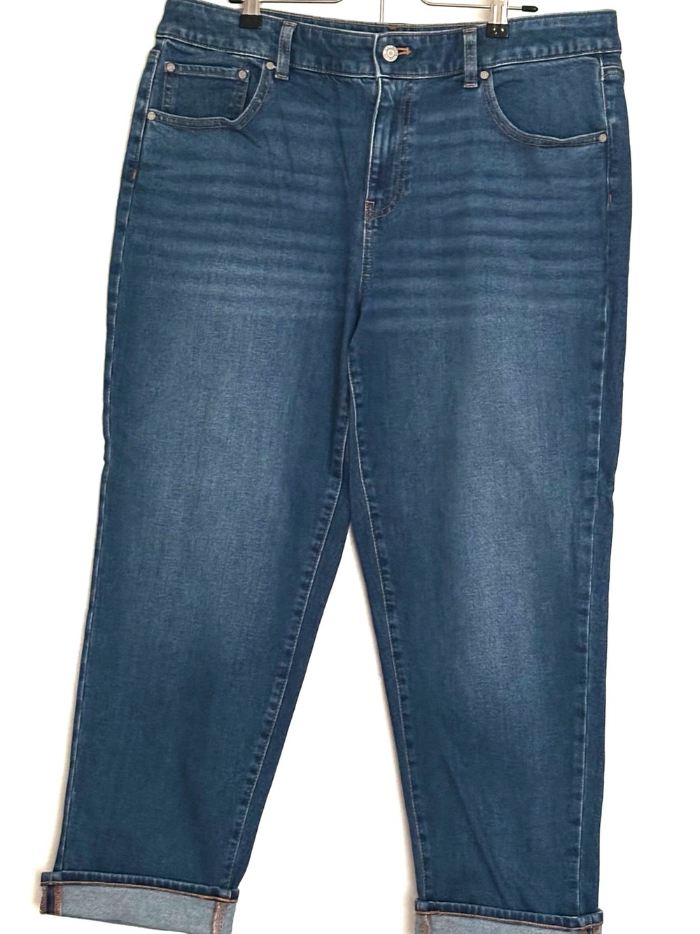 Talbots Everyday Relaxed Jeans Size 14P Petite Blue Denim